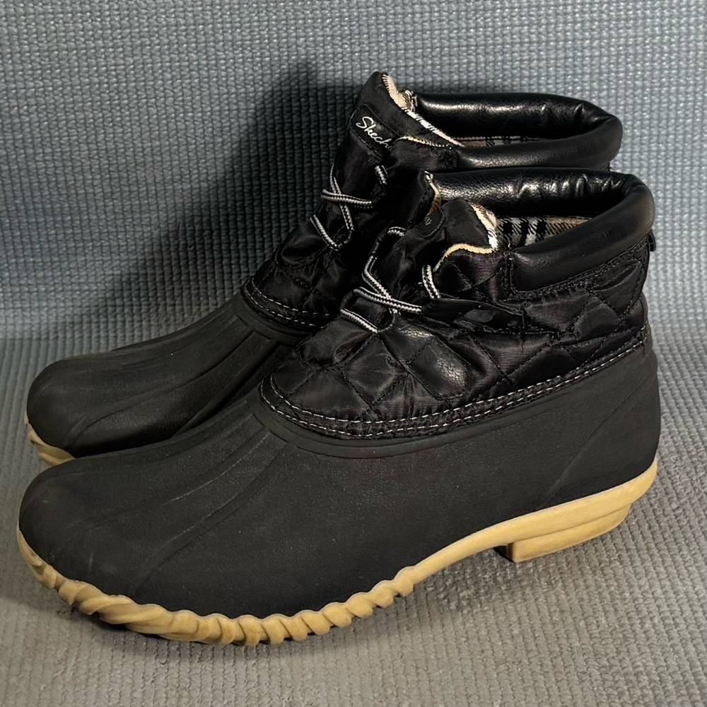Skechers Women's Hampshire Duck Ridge Mid Quilted Lace Up Waterproof Boots Sz 9